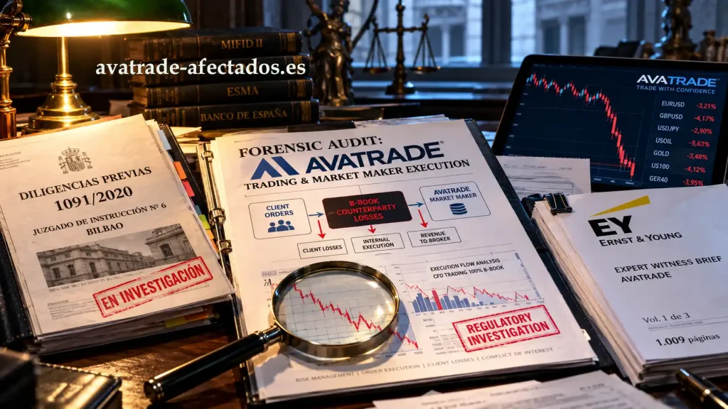 Auditoría a AvaTrade trading: análisis forense del modelo Market Maker, pericial de EY y riesgos en derivados